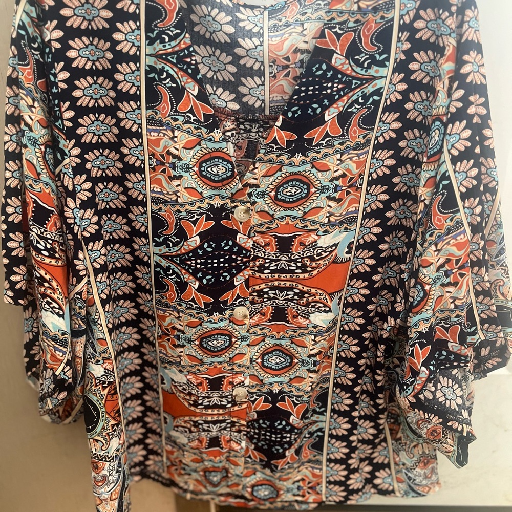 Floral Bohemian Women's Top - Multicolor